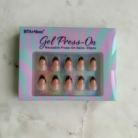 💅 Tortoise Shell Press-On Nails – Almond Shape (Short Length, Soft Gel) – NEW - Picture 4 of 4